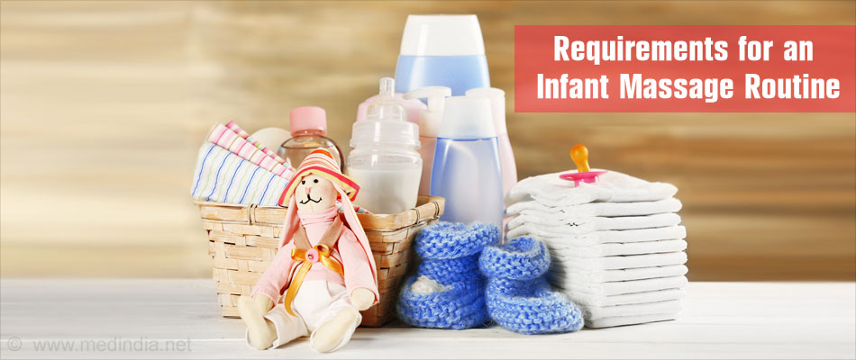 Typical Requisites for a Baby Massage Routine Typical Requisites for a Baby Massage Routine