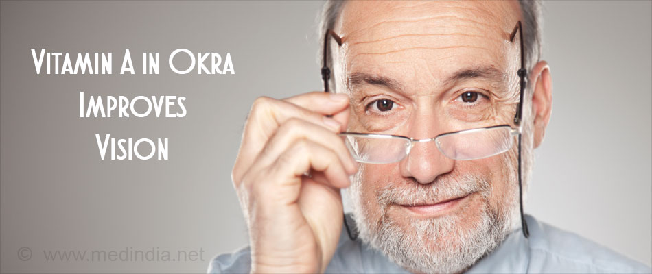 Vitamin A in Okra Promotes Good Vision Care