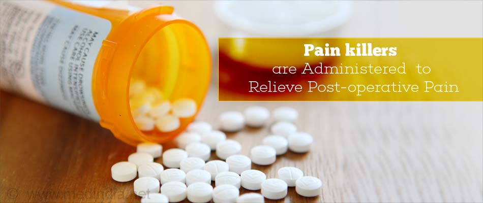 Pain killers are Administered to Relieve Post-operative Pain Pain killers are Administered to Relieve Post-operative Pain