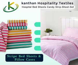 Stripe Bed Sheets & Pillow Cases
