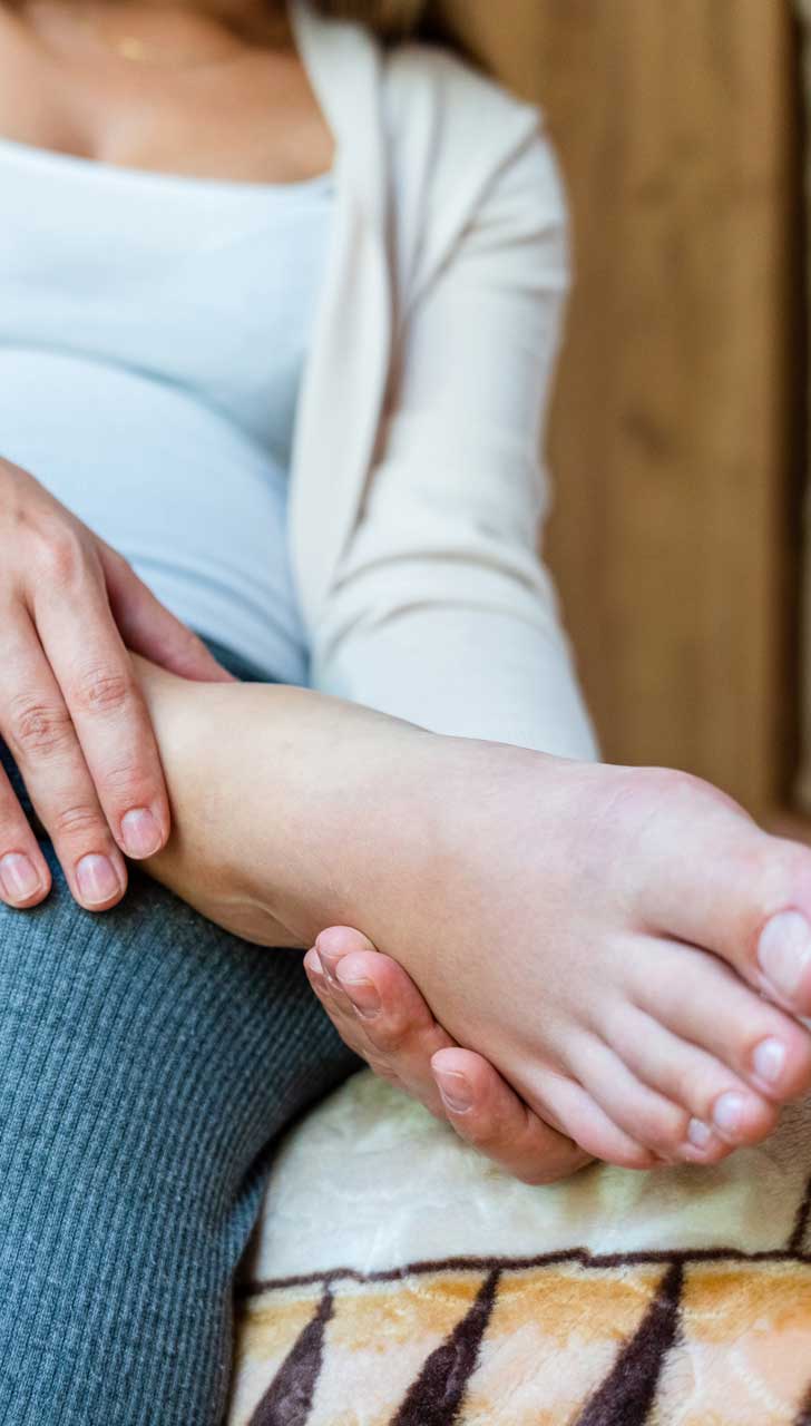 Regular foot massage
