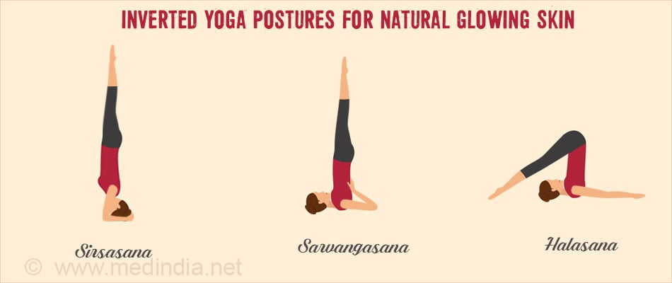Yoga poses for beautiful and glowing skin